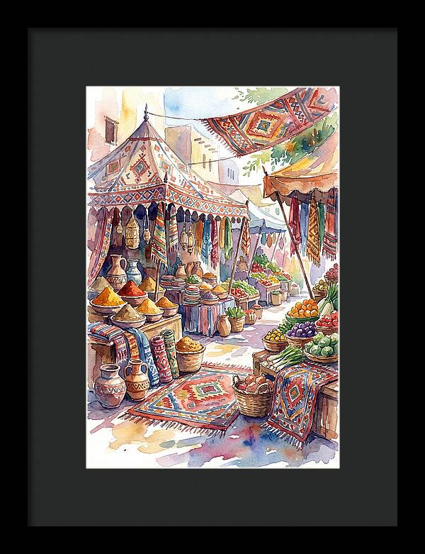 Lively Street Bazaar Atmosphere