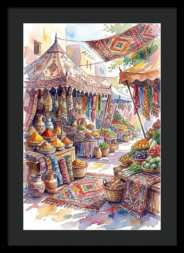 Lively Street Bazaar Atmosphere