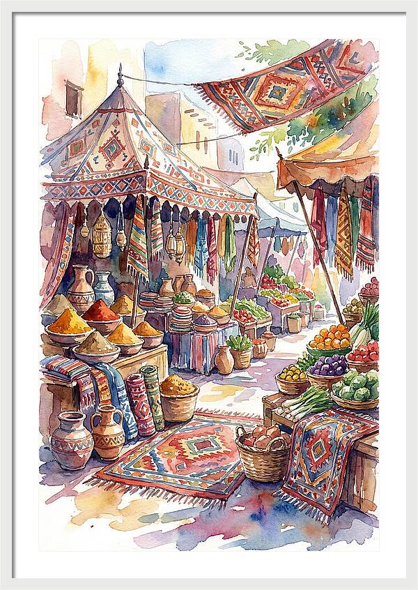Lively Street Bazaar Atmosphere