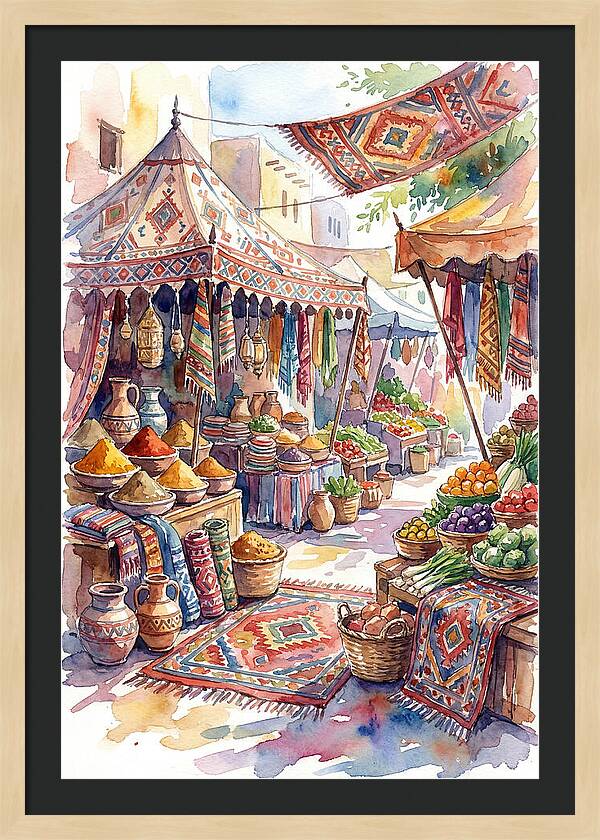 Lively Street Bazaar Atmosphere
