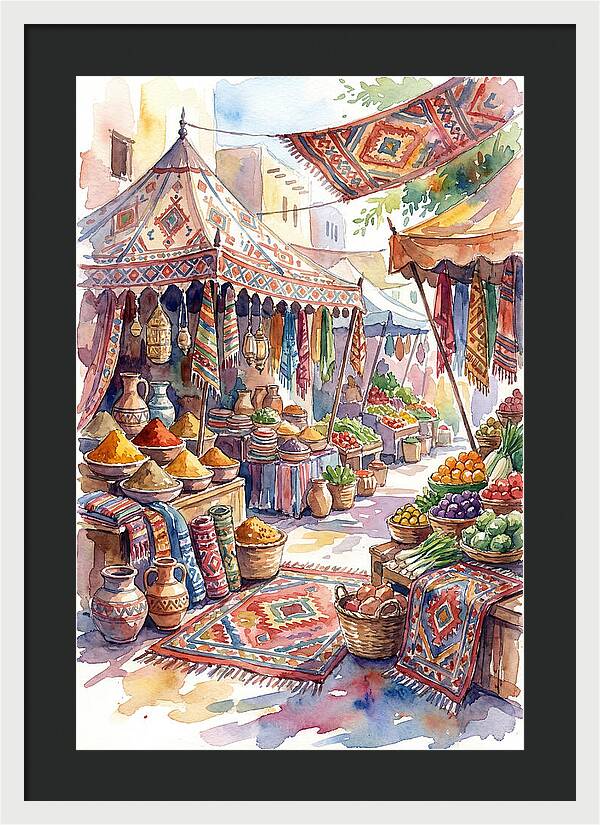 Lively Street Bazaar Atmosphere