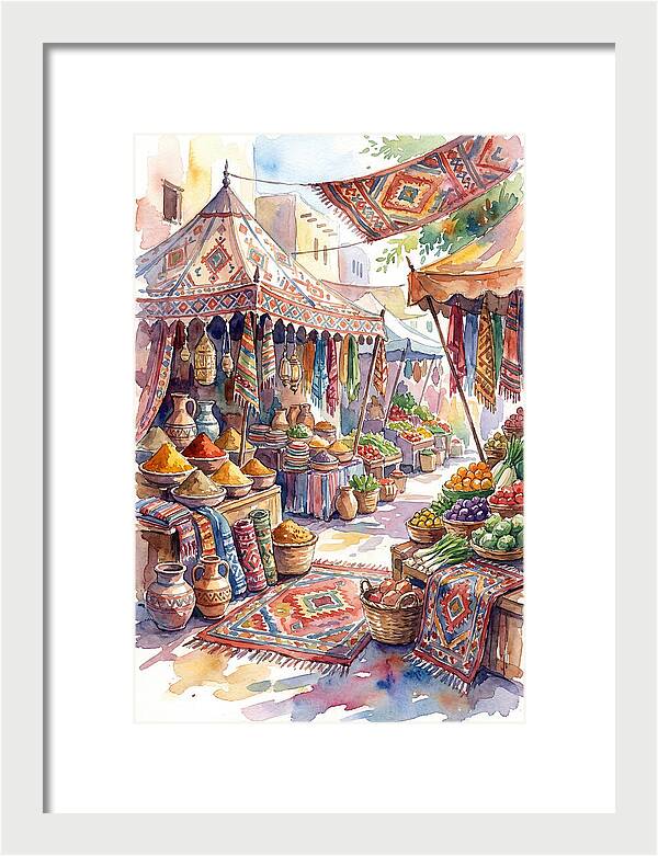Lively Street Bazaar Atmosphere