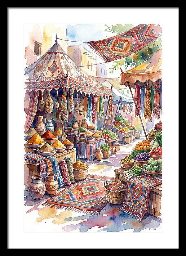 Lively Street Bazaar Atmosphere
