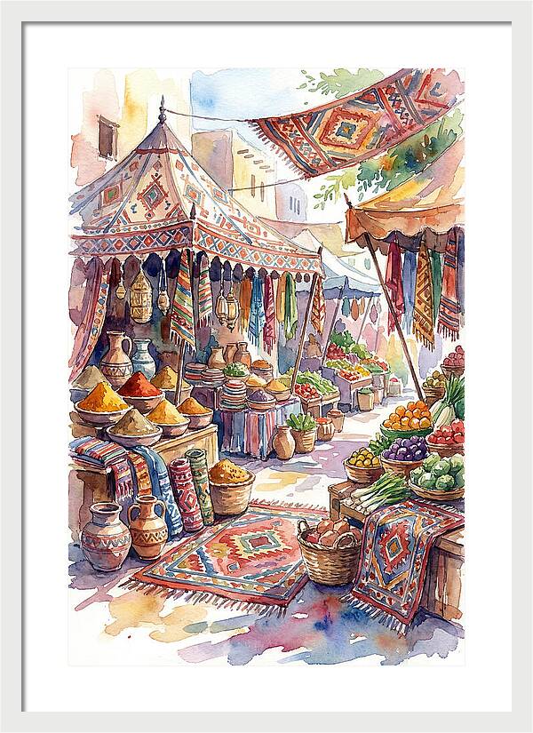 Lively Street Bazaar Atmosphere