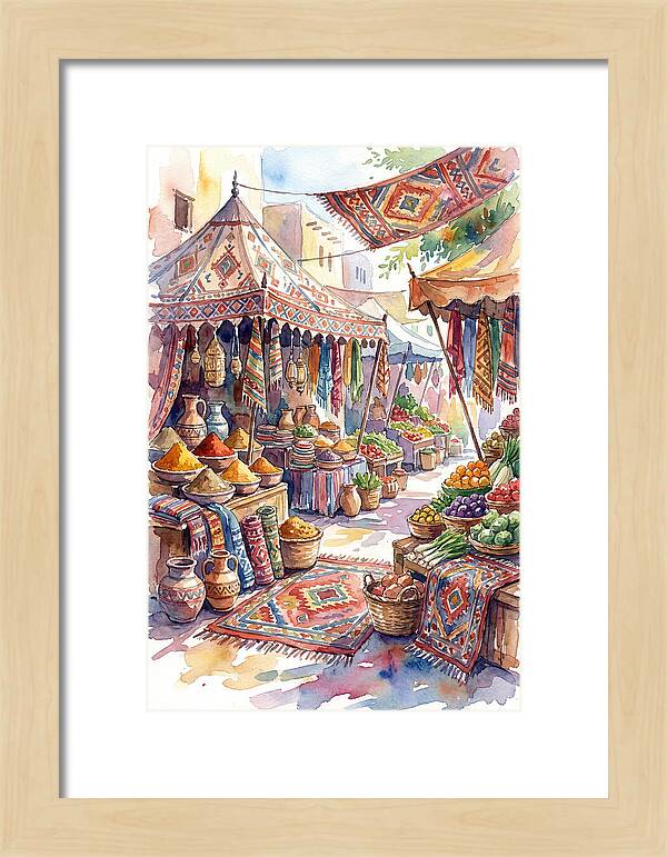 Lively Street Bazaar Atmosphere