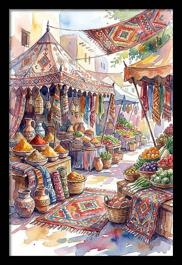 Lively Street Bazaar Atmosphere