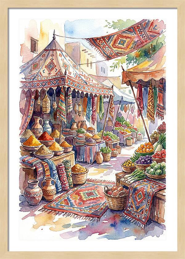 Lively Street Bazaar Atmosphere