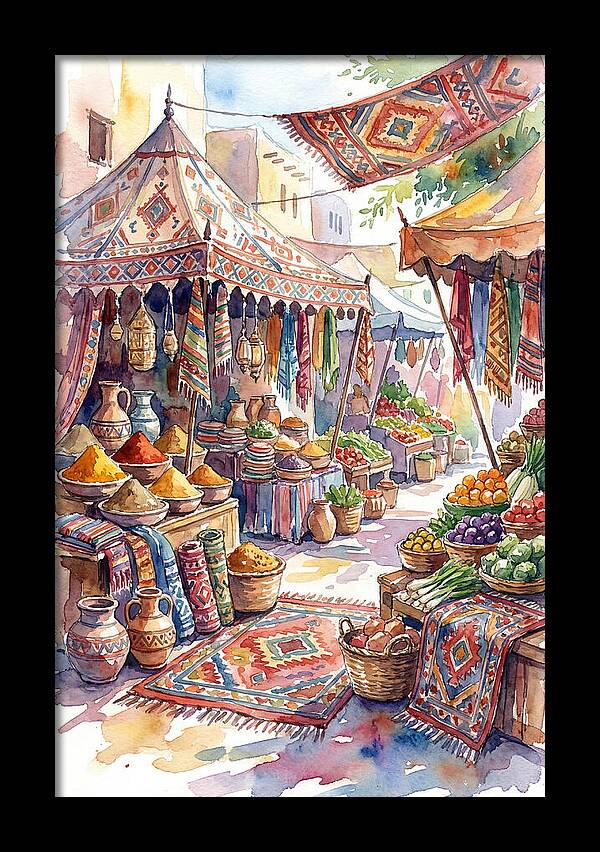 Lively Street Bazaar Atmosphere