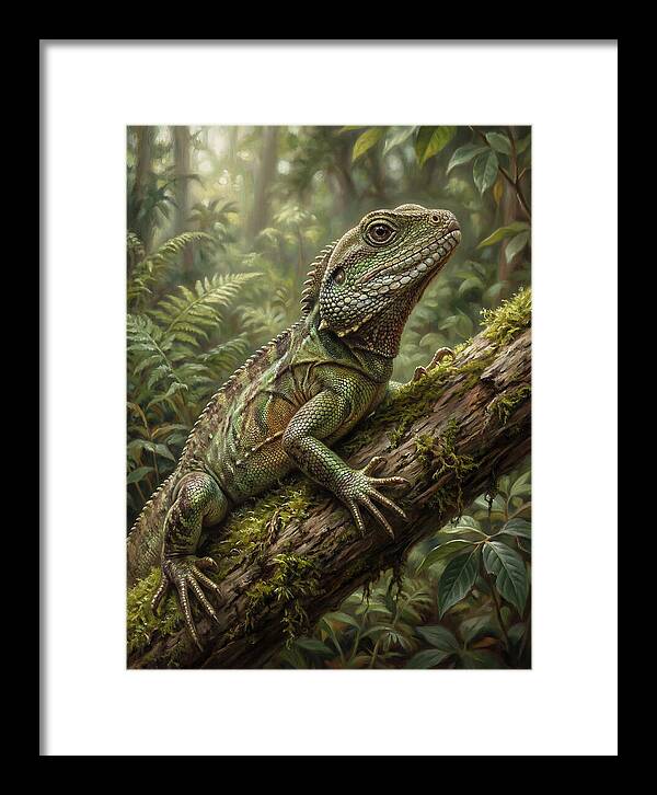 Lizard Among Lush Foliage