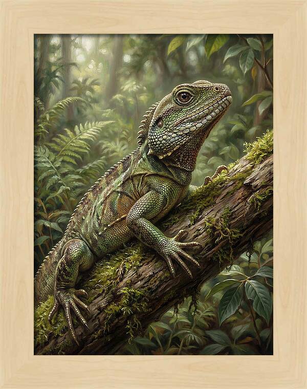 Lizard Among Lush Foliage