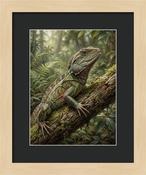 Lizard Among Lush Foliage