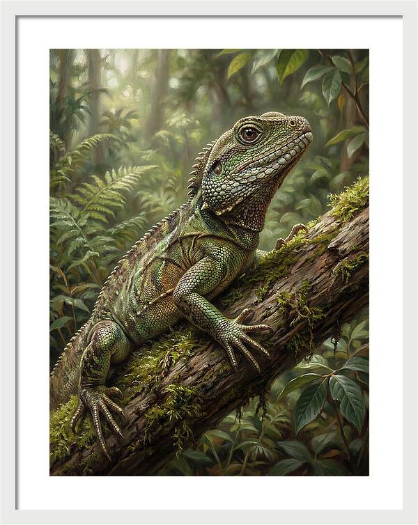 Lizard Among Lush Foliage