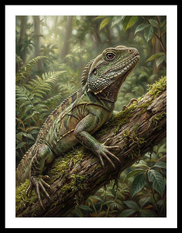 Lizard Among Lush Foliage