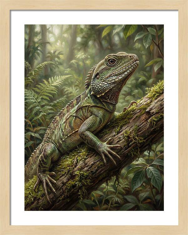 Lizard Among Lush Foliage