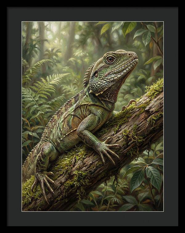 Lizard Among Lush Foliage