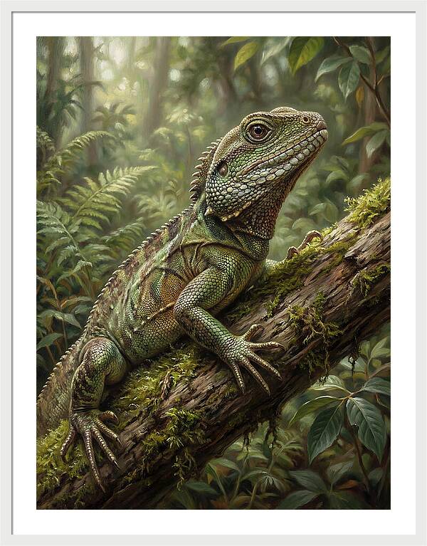 Lizard Among Lush Foliage