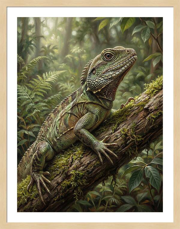 Lizard Among Lush Foliage