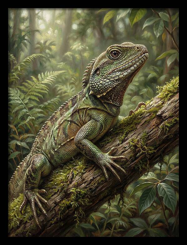 Lizard Among Lush Foliage