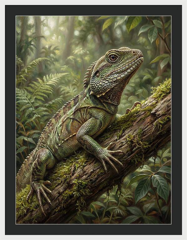 Lizard Among Lush Foliage