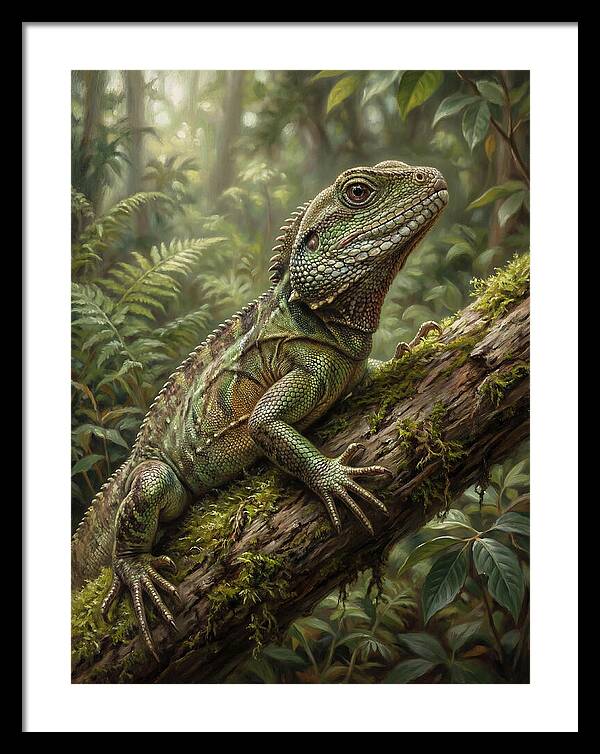 Lizard Among Lush Foliage