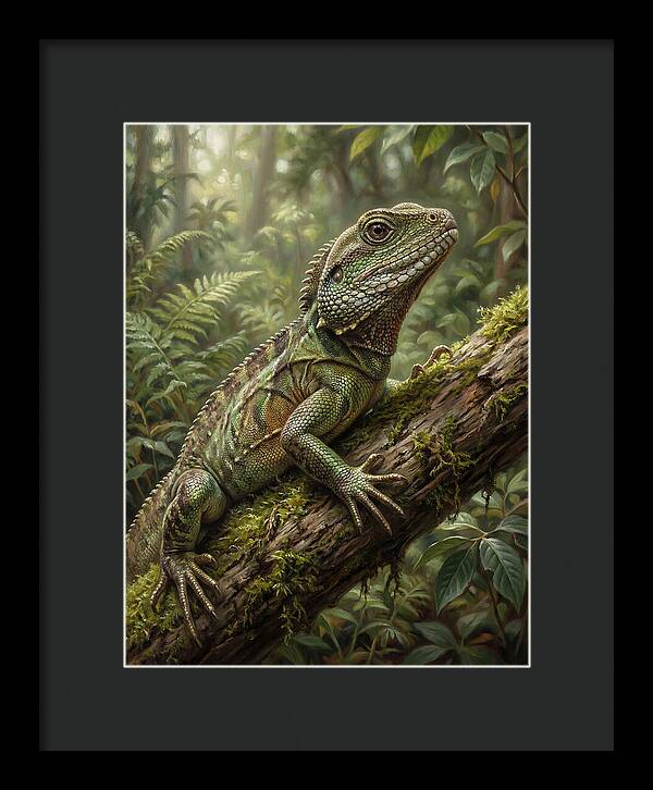 Lizard Among Lush Foliage