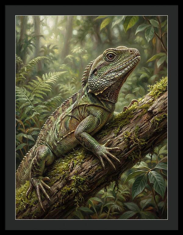 Lizard Among Lush Foliage