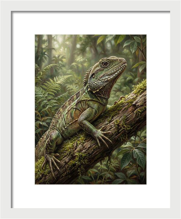 Lizard Among Lush Foliage