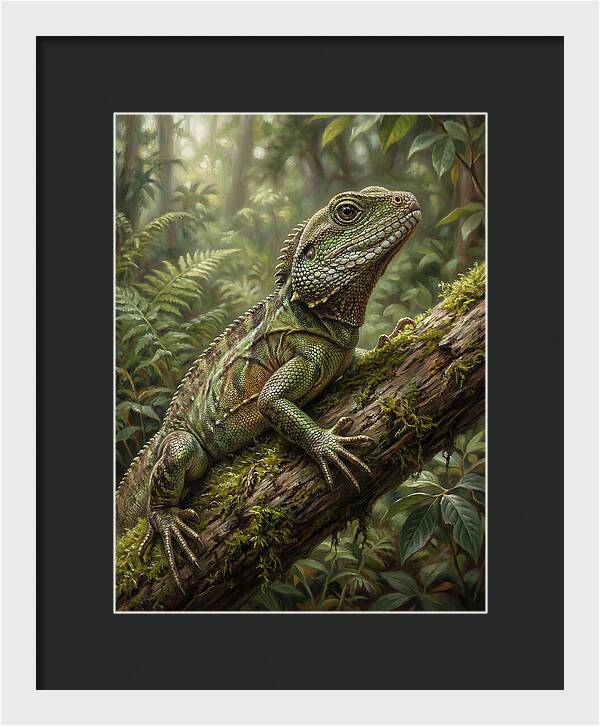 Lizard Among Lush Foliage