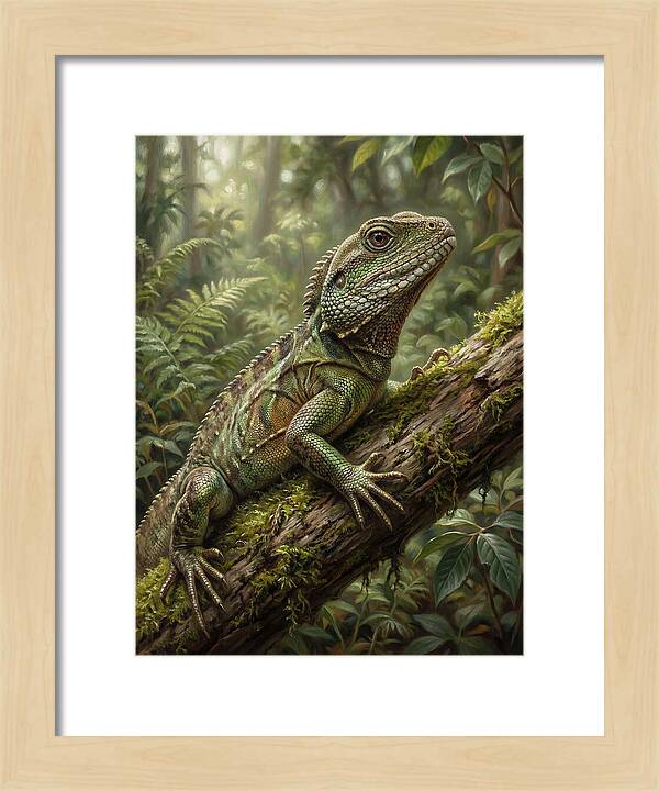 Lizard Among Lush Foliage