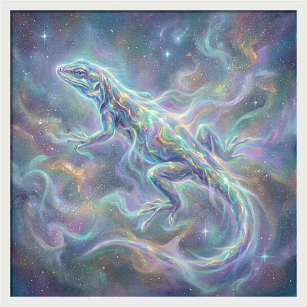 Lizard In Cosmic Space