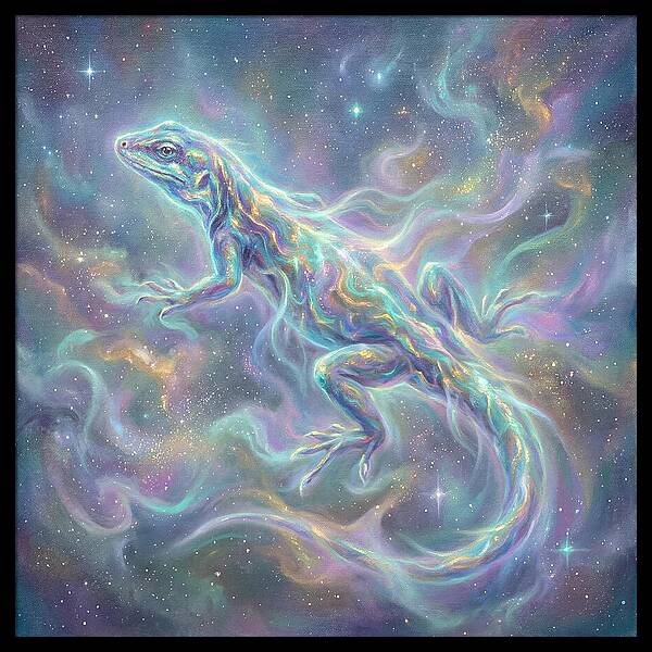 Lizard In Cosmic Space