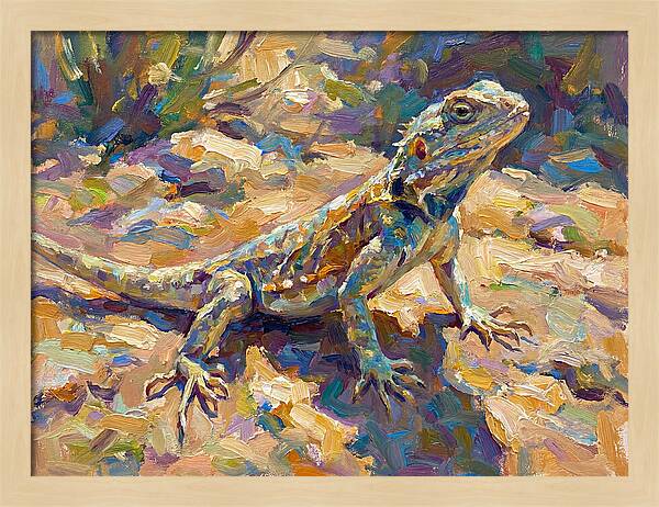 Lizard In Natural Habitat