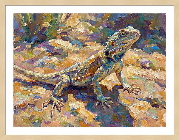Lizard In Natural Habitat