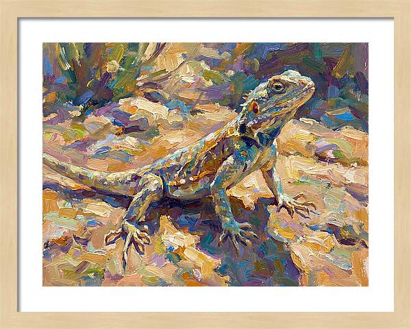 Lizard In Natural Habitat