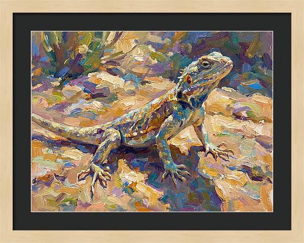 Lizard In Natural Habitat