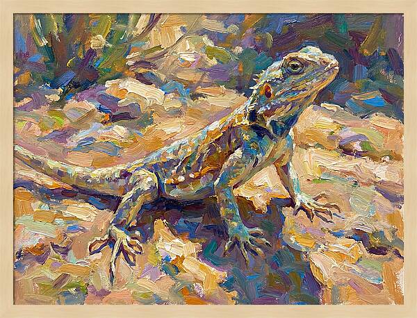 Lizard In Natural Habitat
