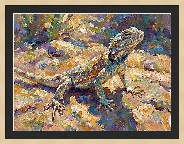 Lizard In Natural Habitat