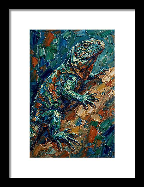 Lizard In Vibrant Colors