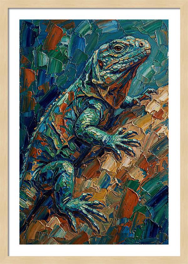Lizard In Vibrant Colors