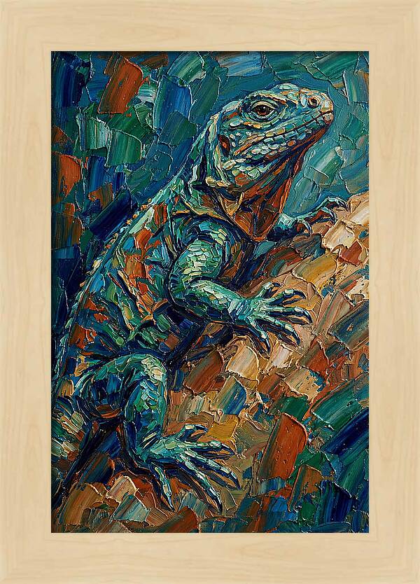 Lizard In Vibrant Colors