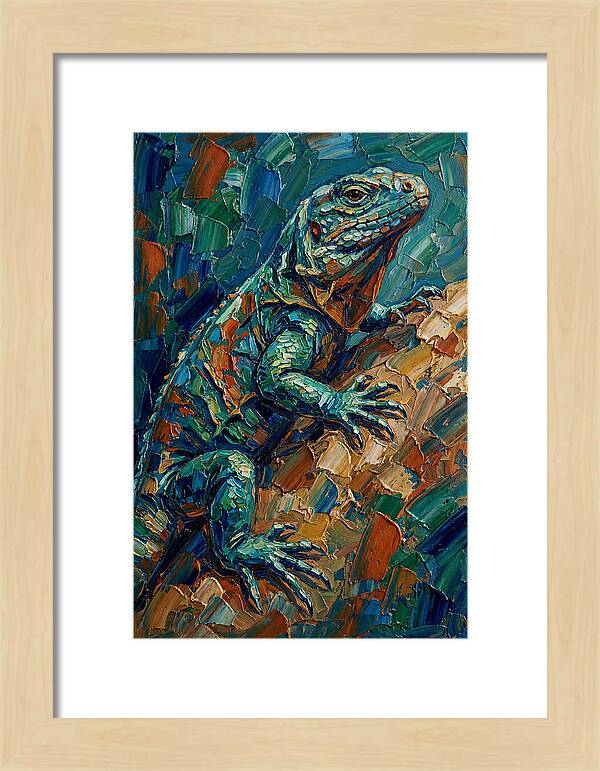 Lizard In Vibrant Colors