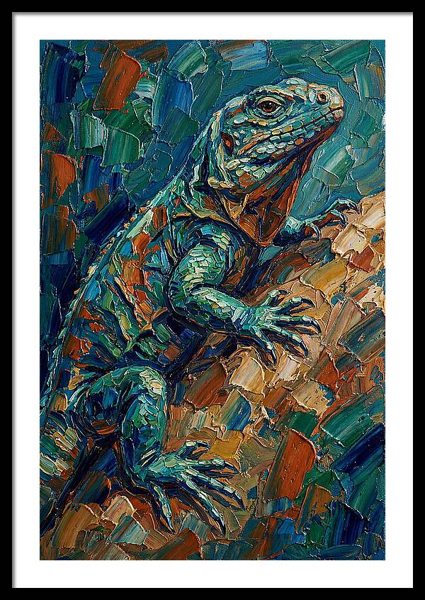 Lizard In Vibrant Colors