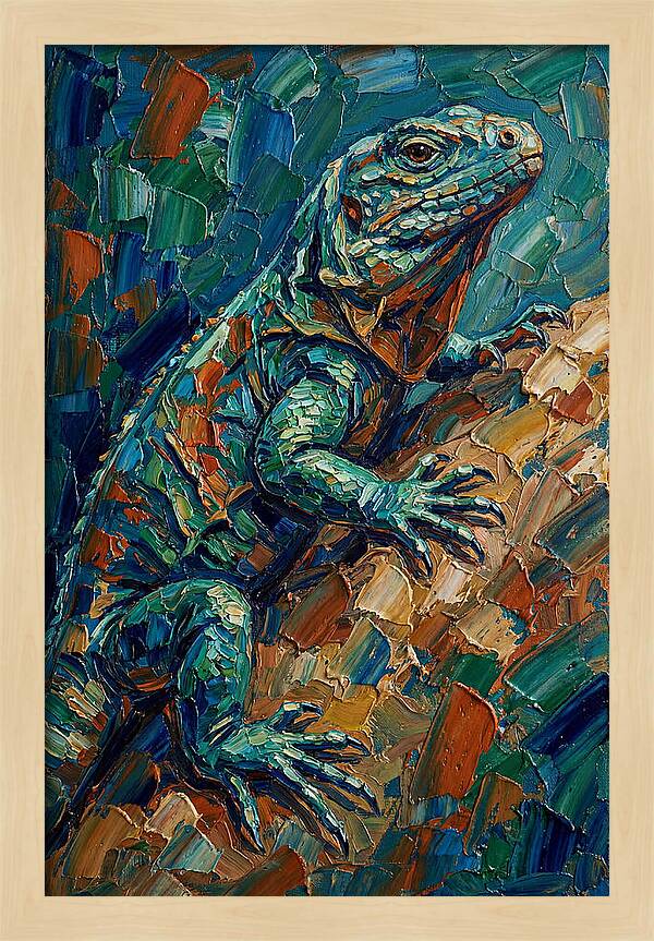 Lizard In Vibrant Colors