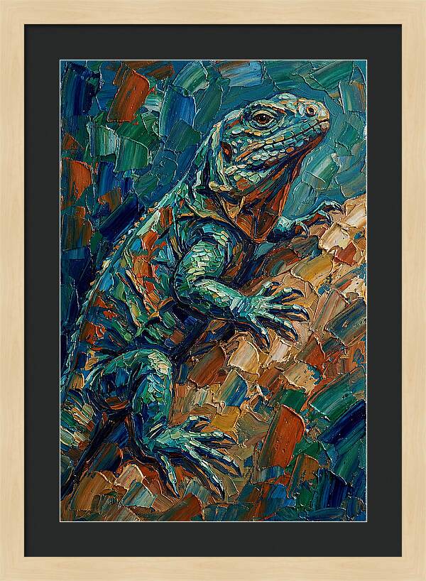 Lizard In Vibrant Colors