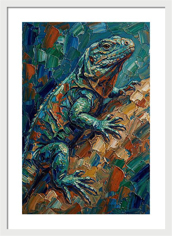 Lizard In Vibrant Colors