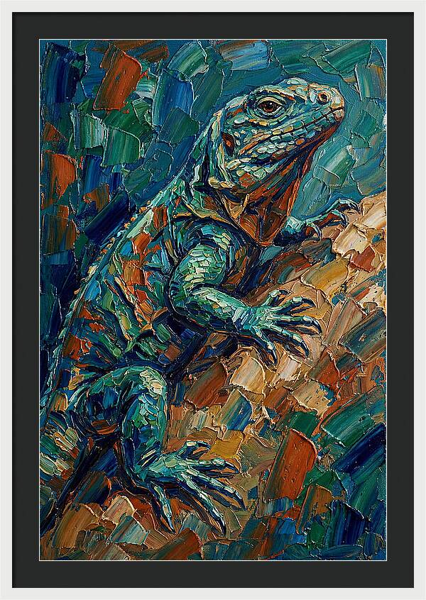 Lizard In Vibrant Colors