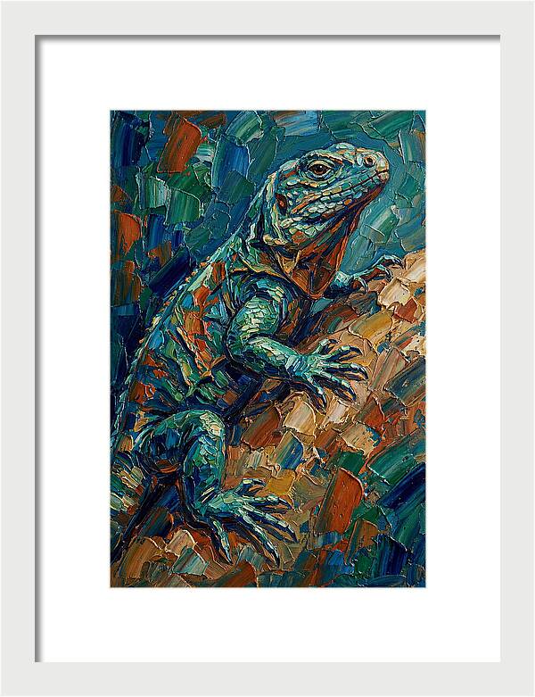 Lizard In Vibrant Colors