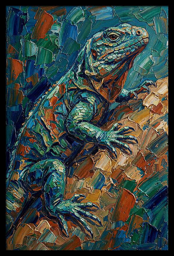 Lizard In Vibrant Colors