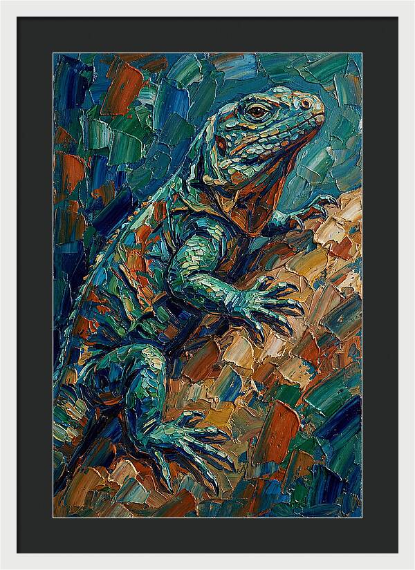Lizard In Vibrant Colors