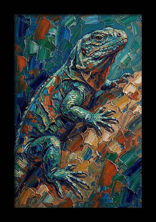 Lizard In Vibrant Colors